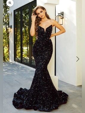 Portia And Scarlett 21208 Strapless Long Prom Dress size 14